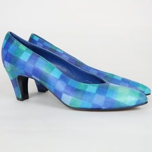 Stuart Weitzman Women's Watercolor Blue Heels